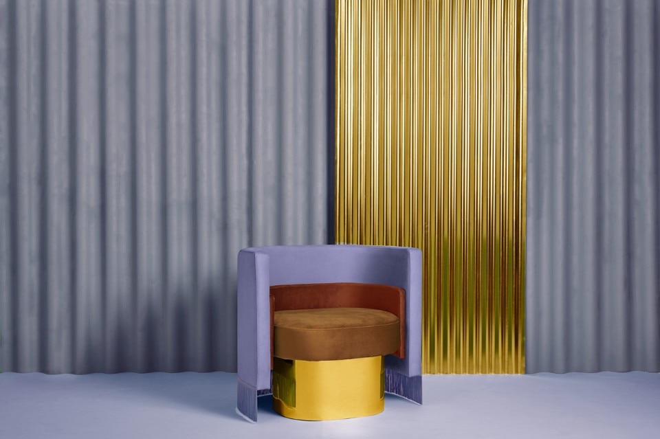 The new Mambo armchair designed by Masquespacio for Houtique, 2018