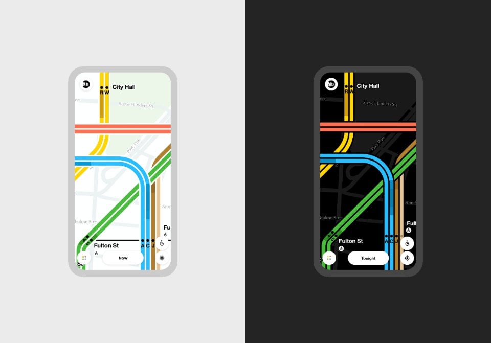 MTA Live Subway Map, Work & Co. Courtesy of Work & Co