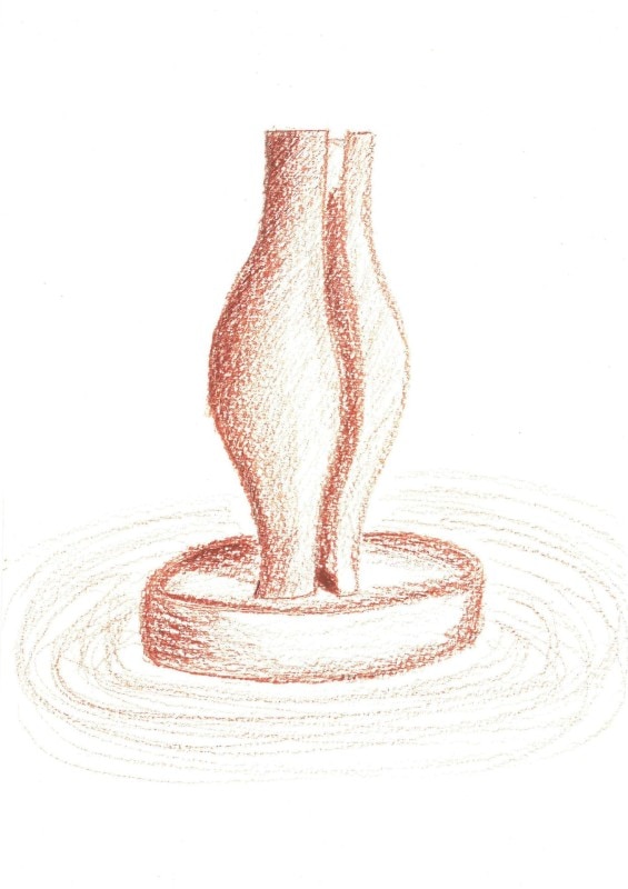 Proporzione Mediterranea, sketch of Vase 01. Courtesy Architetti Artigiani Anonimi