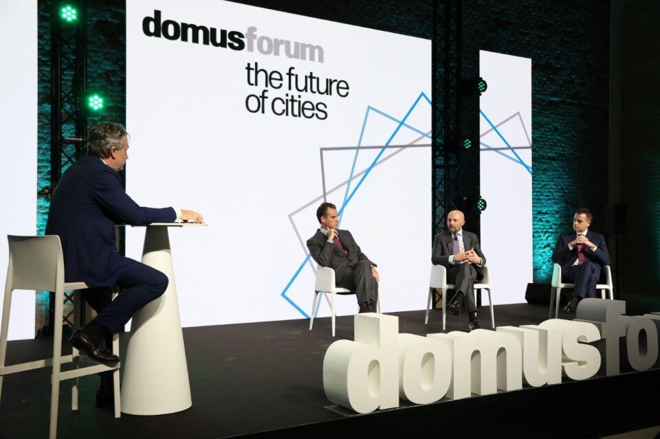 Walter Mariotti con Nino Tronchetti Provera, Simone Venturini, Davide Maggi. Foto Mirko Cecchi