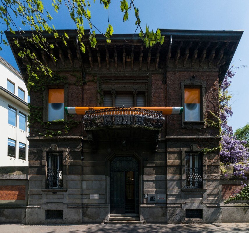 Exterior view of Villa Danese at the Salone del Mobile