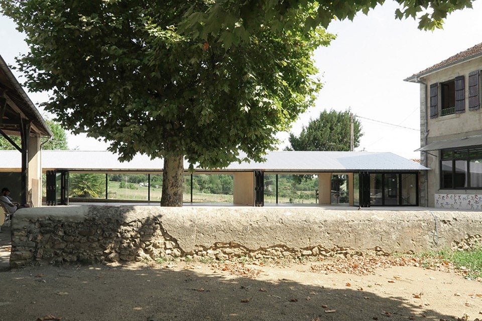 BAST, school cafeteria, Montbrun-Bocage, France, 2017