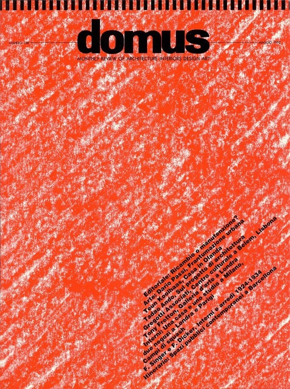 Copertina Domus 738 maggio 1992