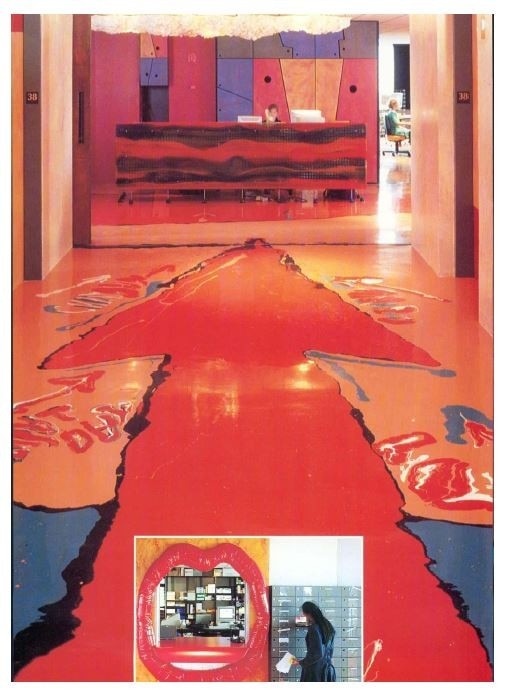 Gaetano Pesce, Chiat/Day advertising agency. New York, 1995. Photo Donatella Brun. Picture taken from Domus 769, march 1995. 