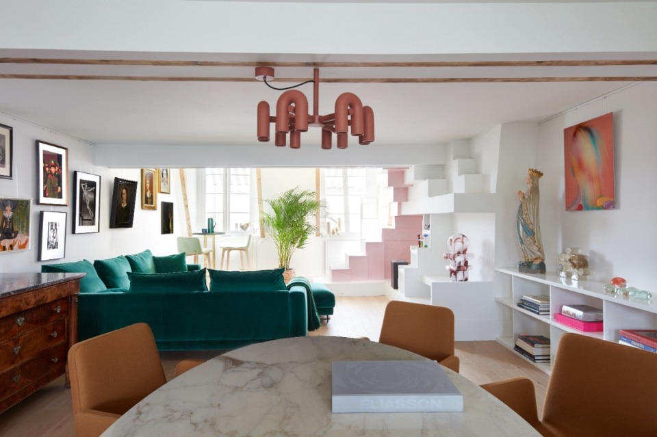 17th century apartment renovated by Manuelle Gautrand in Marais, Paris