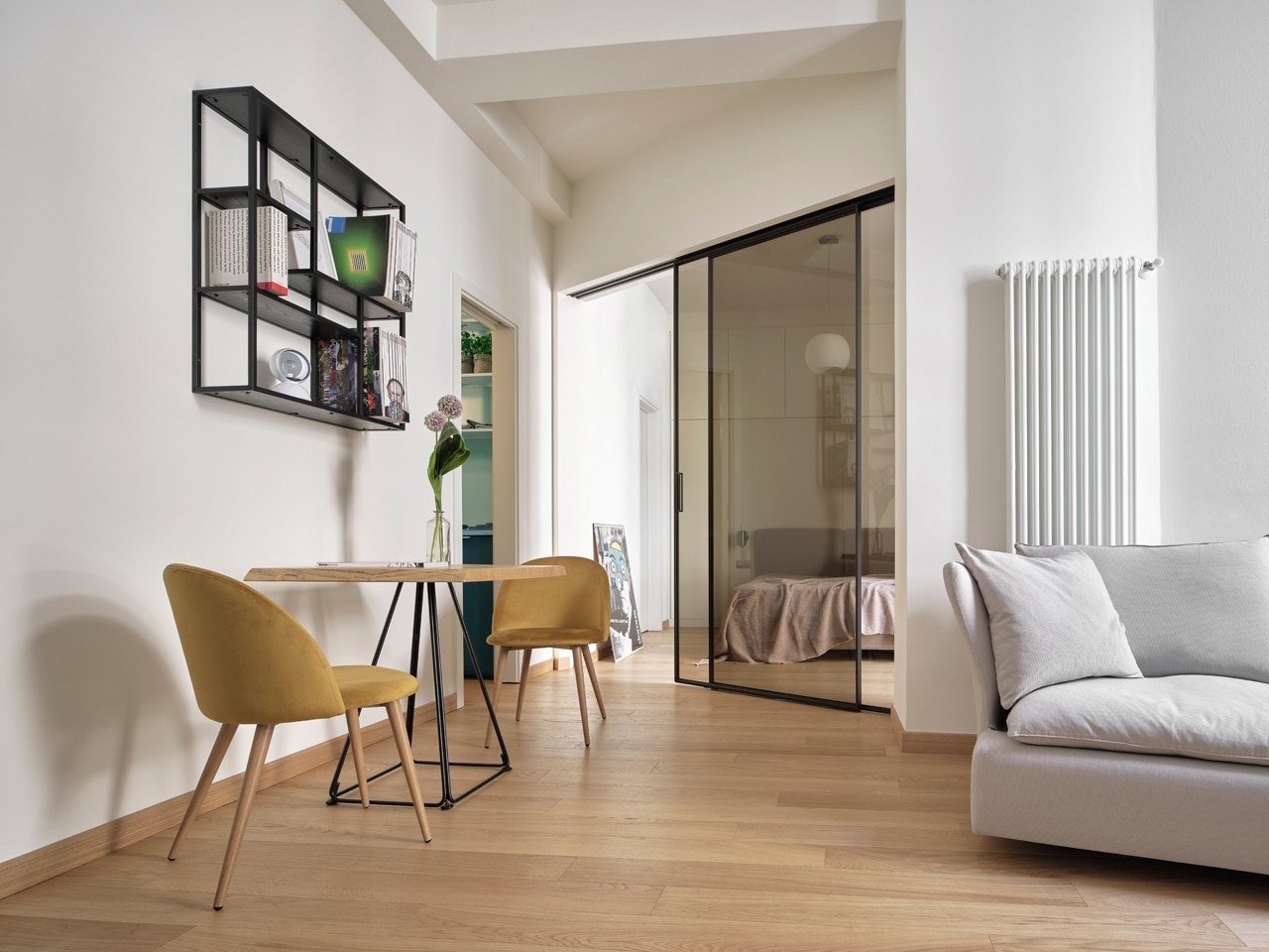 The transformation of a small modern apartment in Brera, Milan