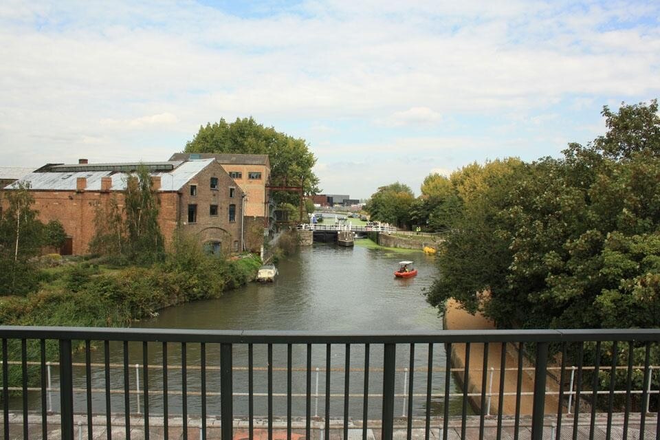 Veduta di un canale bonificato