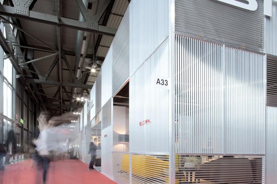 Stand di Estel per il Salone del Mobile 2012. Progetto Alessandro Scandurra