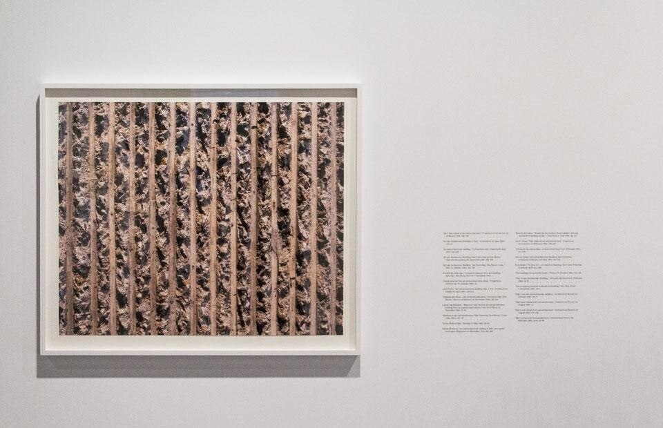 "The particular way in which a thing exists" vista della mostra di Martin Beck alla galleria Leonard & Bina Ellen Art, Montreal