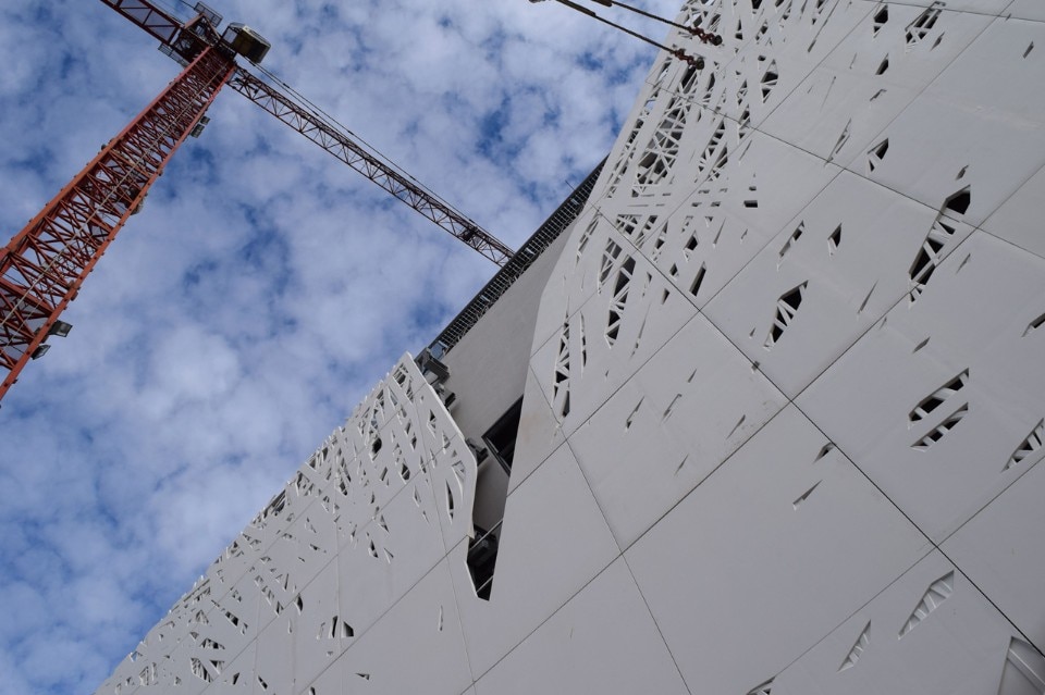 Nemesi&Partners, Palazzo Italia, costruzione facciata ramificata © Nemesi&Partners