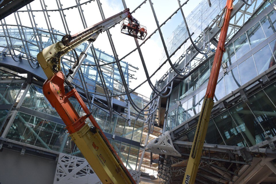 Nemesi&Partners, Palazzo Italia, costruzione della vela di copertura © Nemesi&Partners