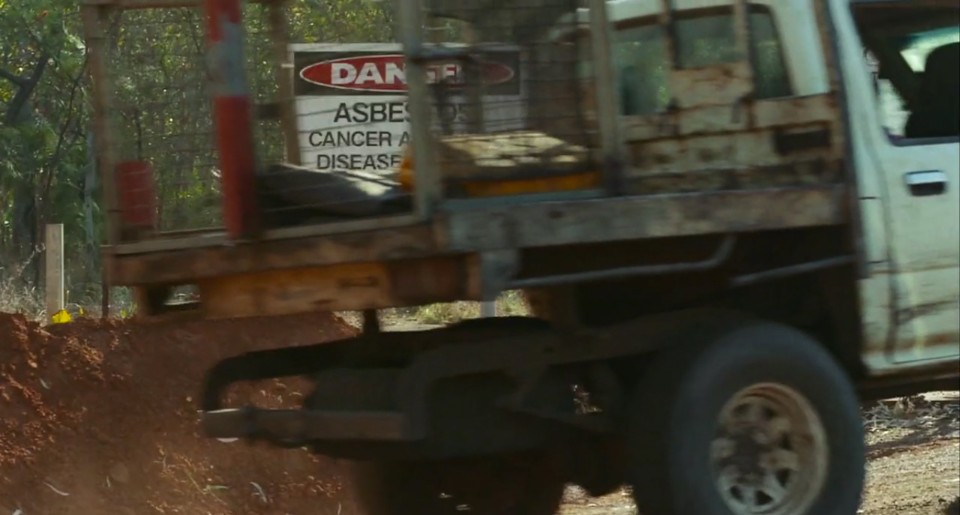 The Karrabing Film Collective, Asbestos sign