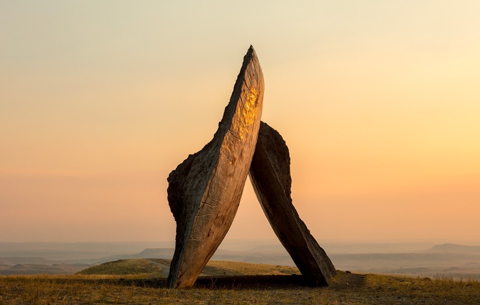Inverted Portal, 2016, by Ensamble Studio. Tippet Rise Art Center. Photo James Florio 