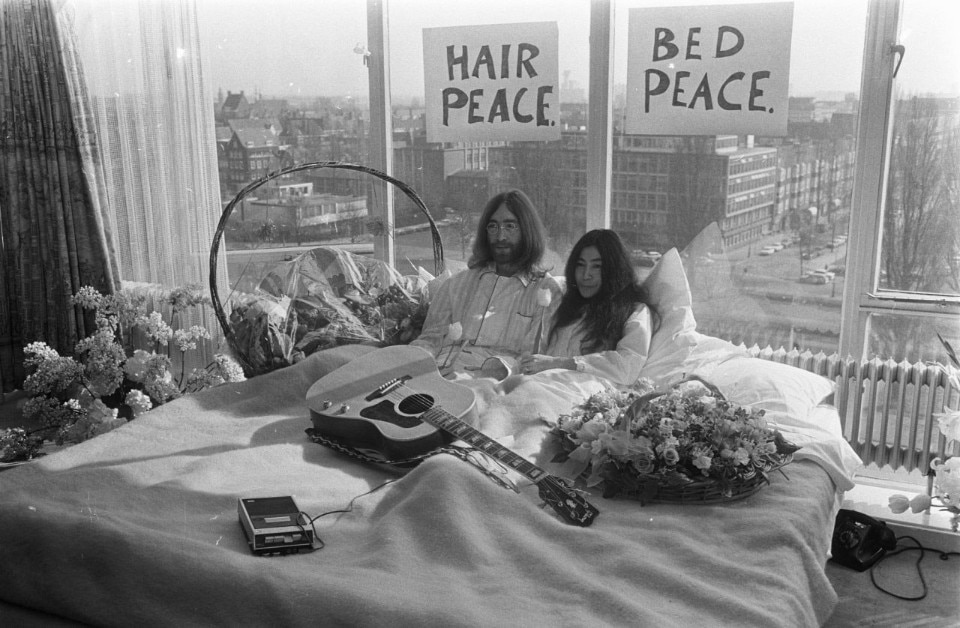 John Lennon & Yoko Ono, Bed-in for Peace, Amsterdam, 1969