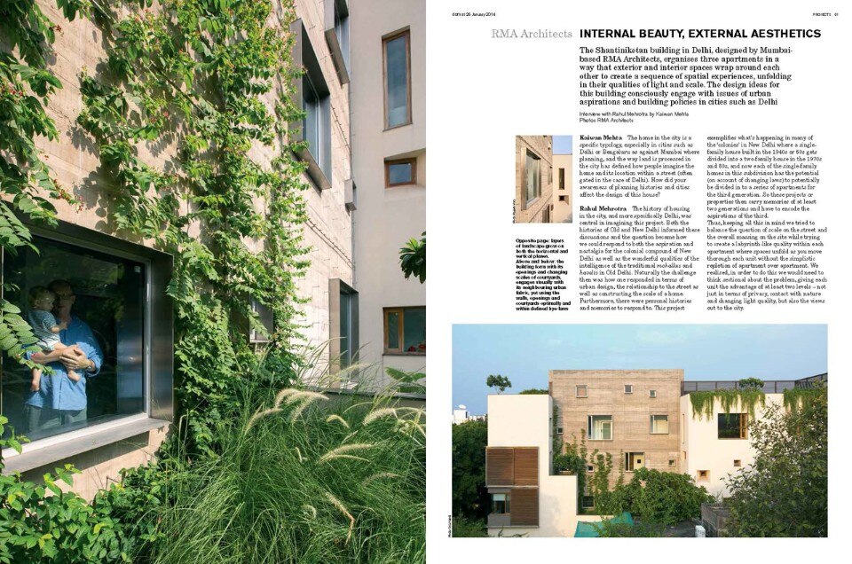 Domus India 25, January 2014