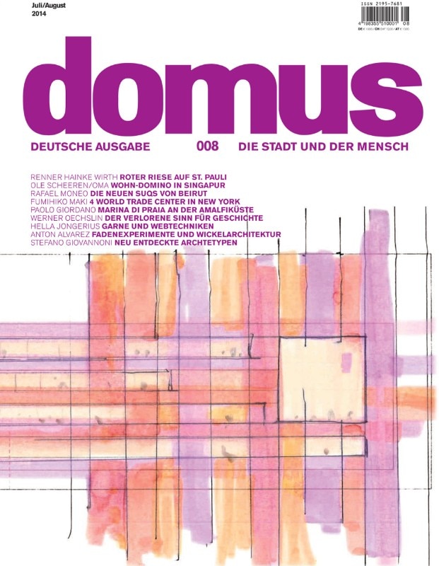 Domus Germany 8, July-August 2014, cover Domus Germany 8, July-August 2014, cover