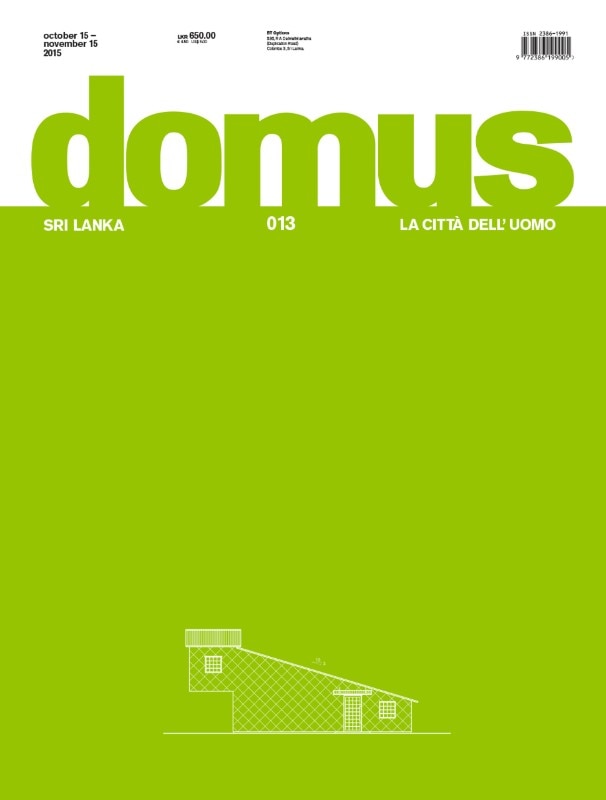 Domus Sri Lanka, 013 October–November 2015, cover