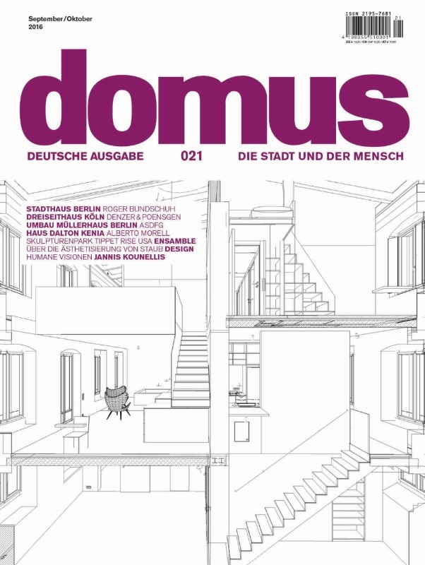 Domus Germany, September–October 2016, cover