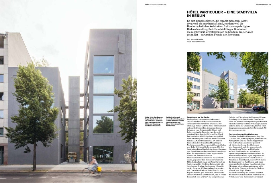Domus Germany, September–October 2016