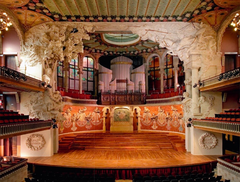 Lluís Domènech i Montaner, Palau de la Música Catalana, Barcelona, 1905-1908. From Domus 940, October 2010