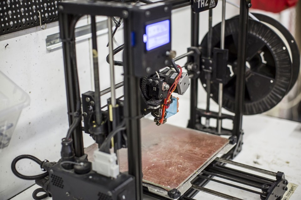 Una stampante in 3D Kentstrapper Galileo