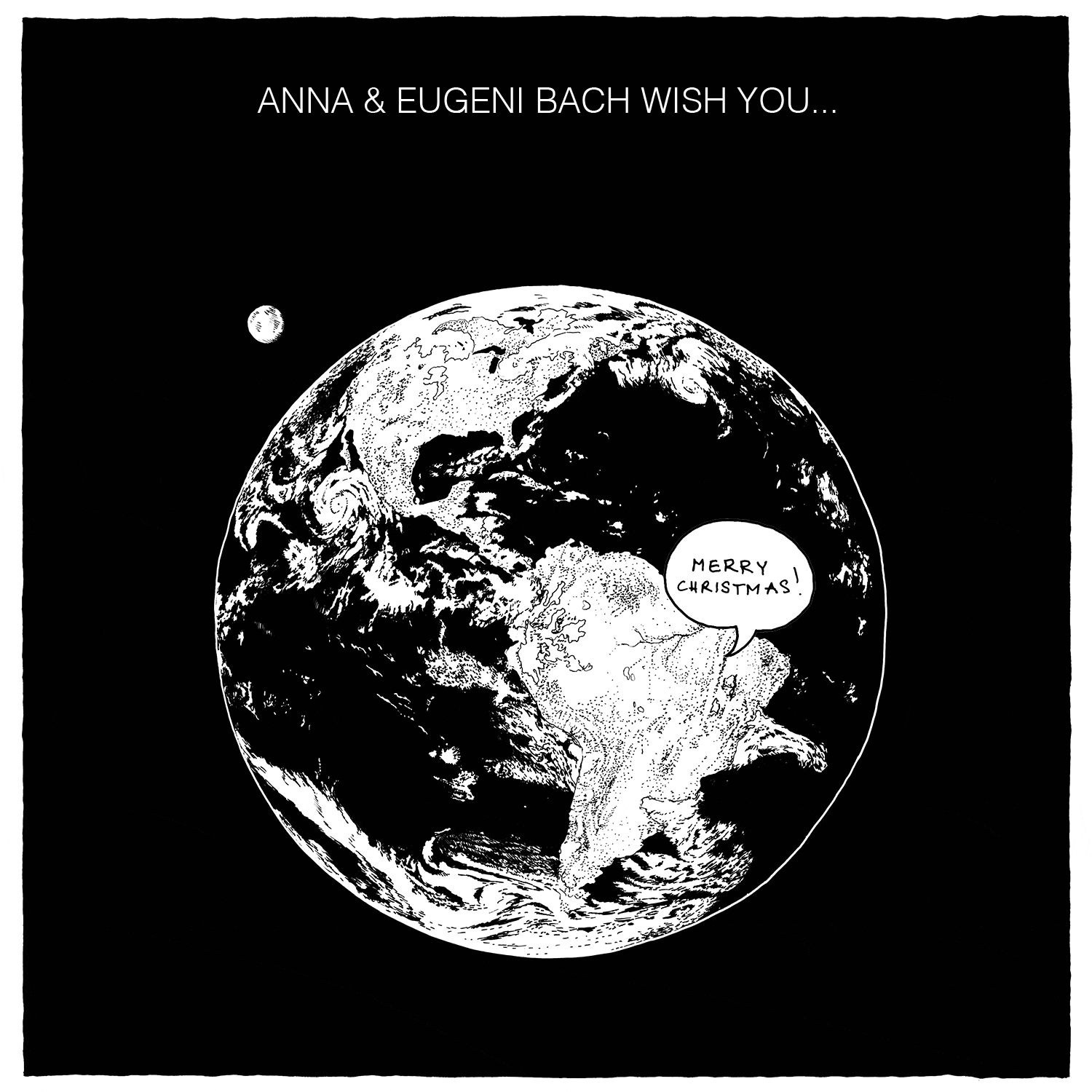 Anna e Eugeni Bach, Cartolina di auguri per Domusweb, 2017 Anna e Eugeni Bach, Cartolina di auguri per Domusweb, 2017