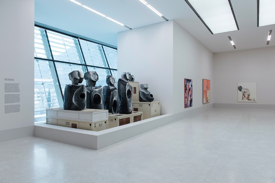 Img.12 “Body Check”, exhibition view, Museion, Bolzano 2018. © Estate of Martin Kippenberger, Galerie Gisela Capitain, Cologne – © Maria Lassnig Stiftung/Foundation