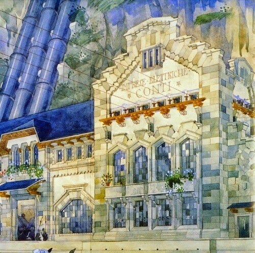 Portaluppi, Centrale