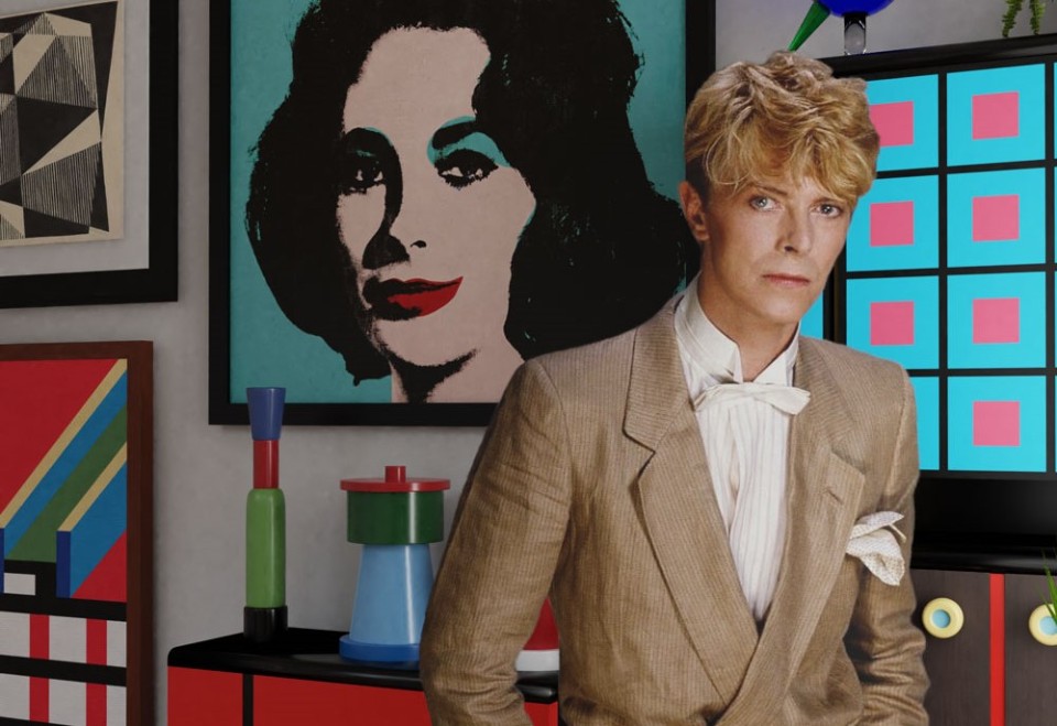 David Bowie e la sua passione per Memphis. Foto: Pinterest David Bowie e la sua passione per Memphis. Foto: Pinterest
