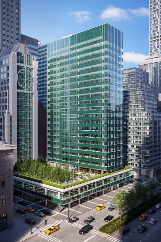 Lever House, New York. Render by TMRW. Image courtesy of SOM.