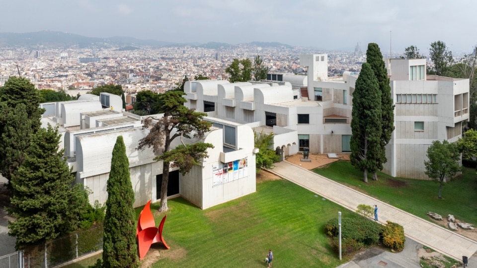 Visione aerea della Fundació Joan Miró