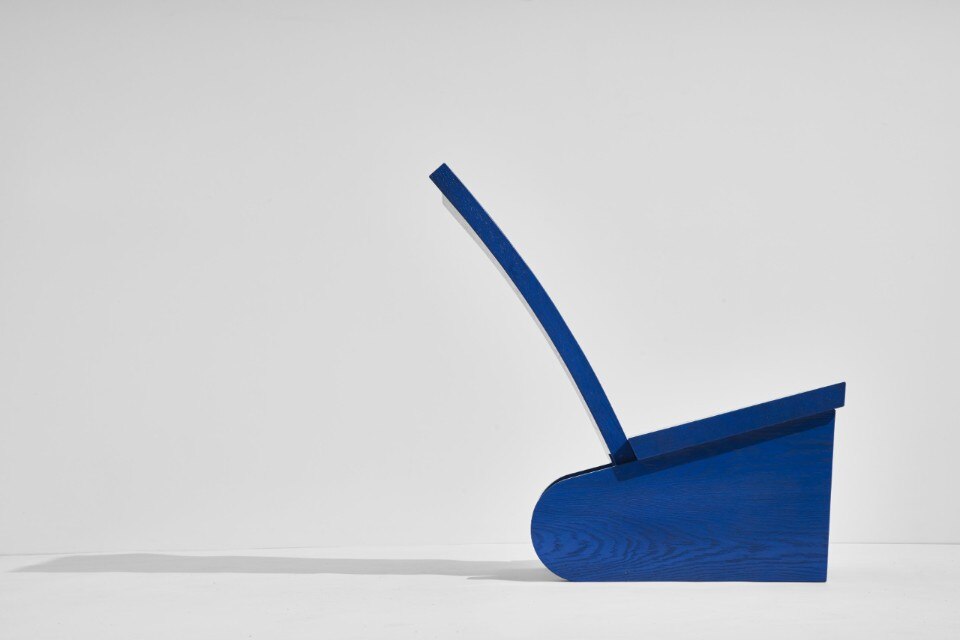 The Rå seat by Martin Thübeck can become a slide for the kids. Photo: Jason Yates.