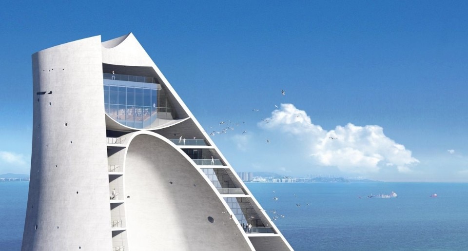 Sun Tower, Yantai. Image courtesy of OPEN.