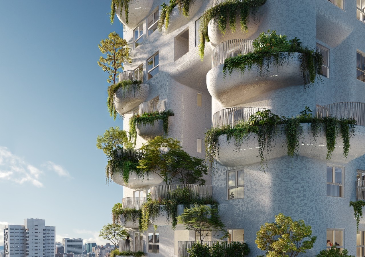 The new MVRDV tower in Taiwan is inspired by Gaudí and organic architecture