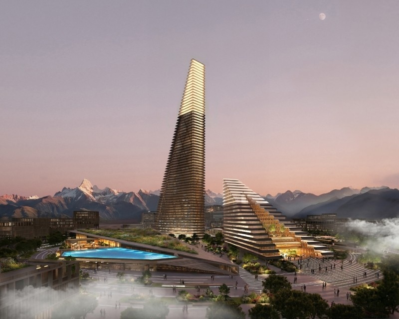 SOM has designed sci-fi towers for Kazakhstan