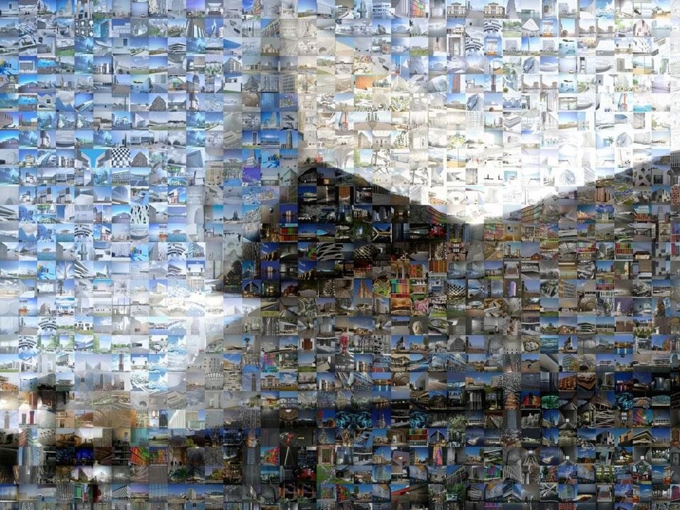 Sopra: Grafton Architects/Yvonne Farrell + Shelley McNamara, Estensione dell'università Luigi Bocconi, Milano (Italia) 2000-2007,
scelta da Carme Pinòs. Courtesy GIZMO; qui:
L'architettura che ti piace. Courtesy MAXXI.