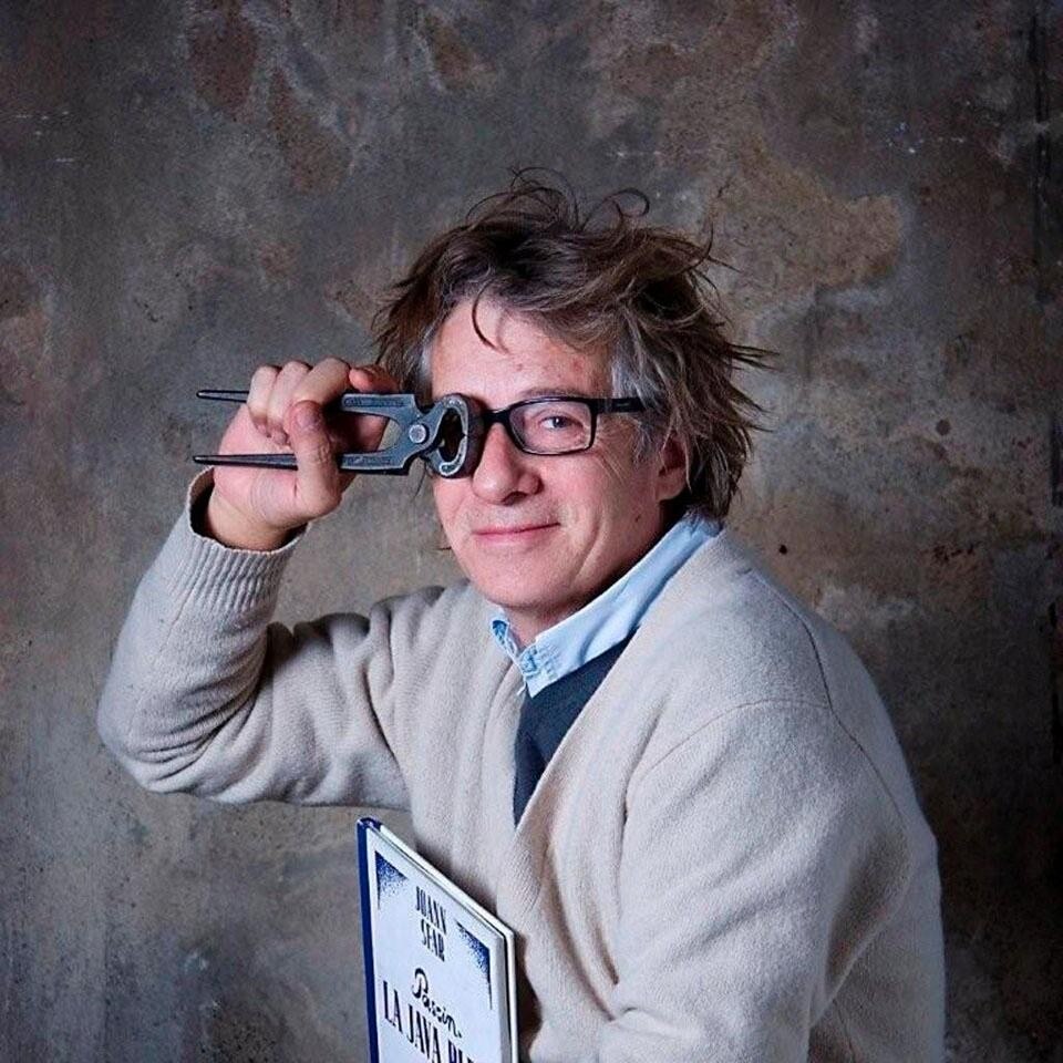 Ritratto -autoironico- di Mariscal.