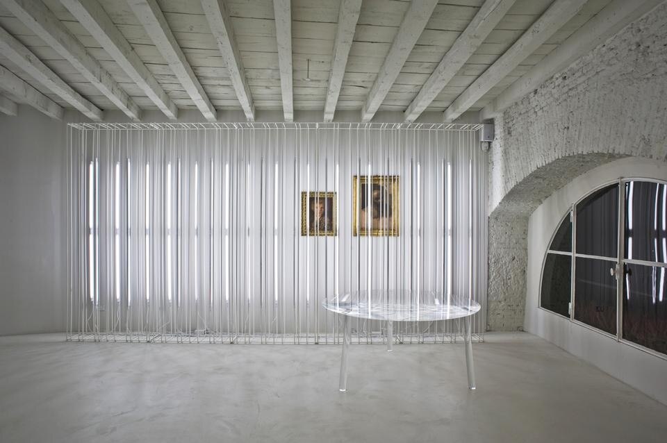 L'allestimento di Piero Lissoni.