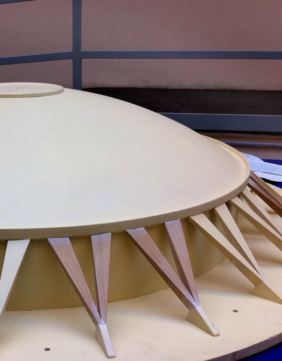 Un modello originale usato per i test sulle strutture 