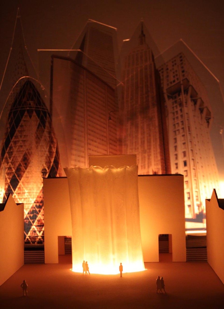 Il modello esposto in Triennale alla mostra </i>Instant Design/Capitolo secondo: atti fruibili</i>.