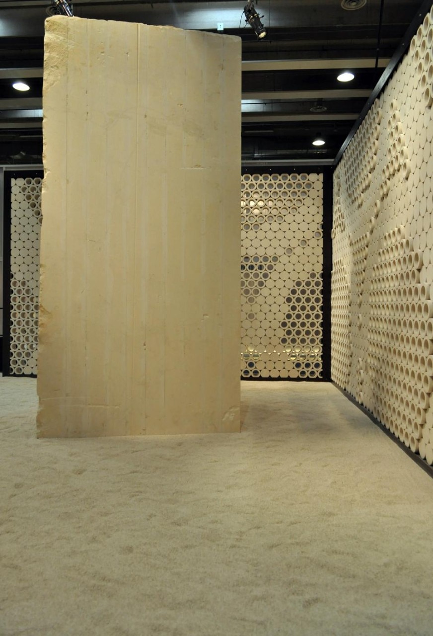 Il padiglione di Snøhetta per Pibamarmi alla 46° edizione di Marmomacc.