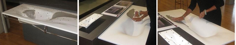 Doriana Fuksas mentre lavora al prototipo.