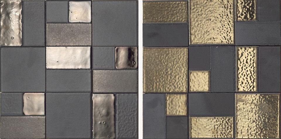 La collezione Metal, ideata da Massimiliano Adami per Refin.