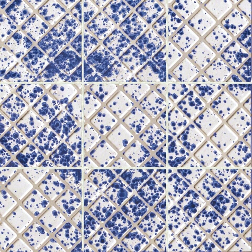 Una piastrella della collezione Beside, ideata da Massimiliano Adami per Refin.