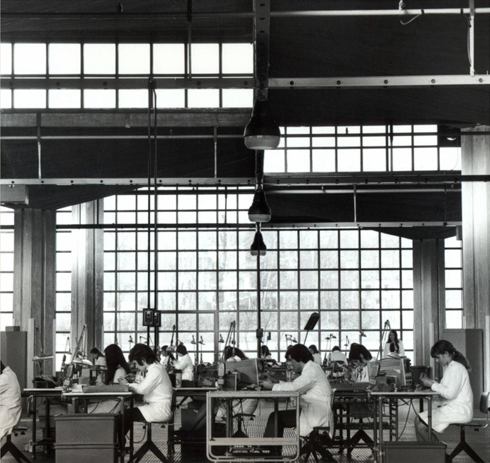 Stabilimento Brionvega (1963-1967), arch. Marco Zanuso, Caselle d'Asolo (TV).