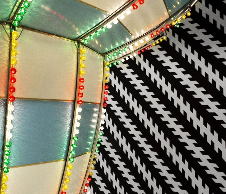 Enel Contemporanea 2011: Carsten Höller, <i>Double Carousel with Zöllner Stripes</i>, 
MACRO, Museo d’Arte Contemporanea Roma 
Roma/Rome. Courtesy Enel Contemporanea. PhotoDavide Monteleone / VII