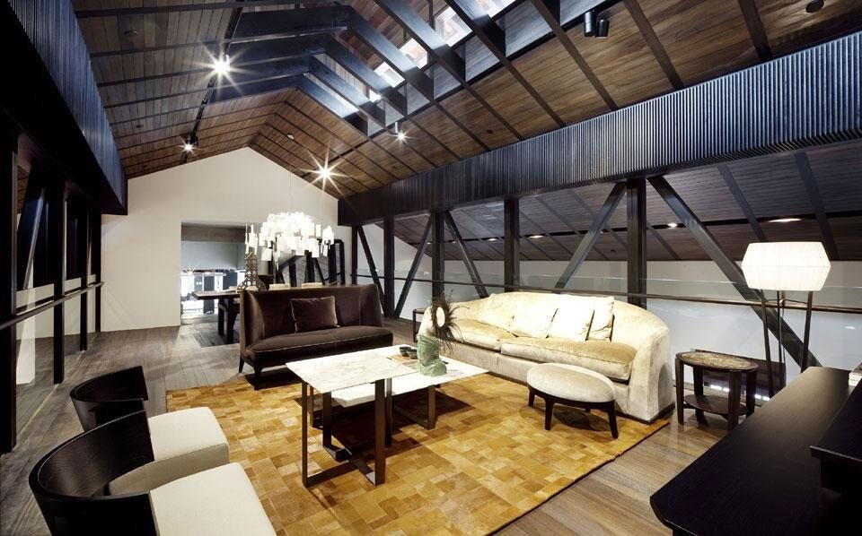 L'area espositiva delle collezioni Flexform Mood