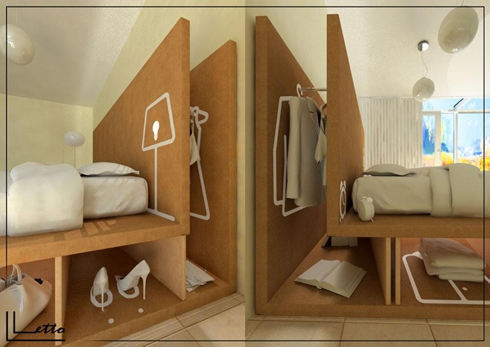 LLETTO di Duck Design (Ilaria Alderighi, Diego Aringhieri, Jacopo Giovacchini, Andrea Pianigiani, Antonio Vanni) – realizzato da Berni Hotel Provider
