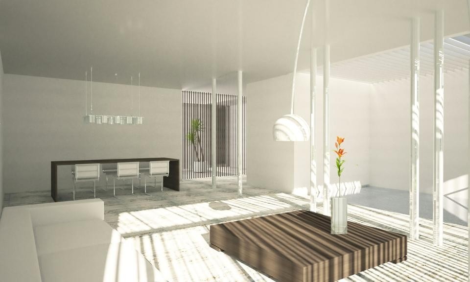 Il patio è pensato anche come schermo per luce, calore e come protezione in caso di uragani