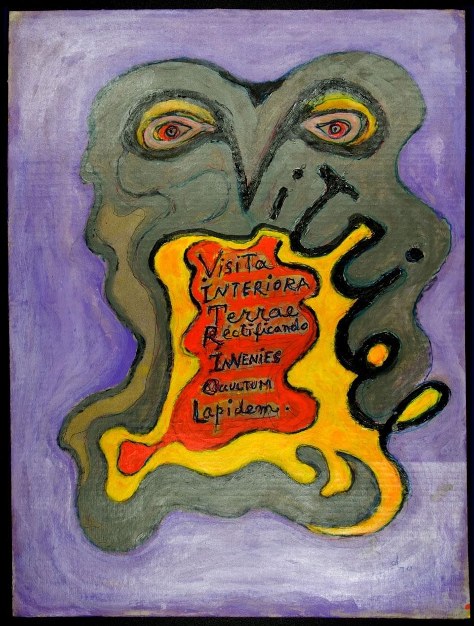 Gillo Dorfles,
<i>Vitriol</i>, 2010,
acrilico e olio su cartone, 63 x 48 cm. Collezione privata, Milano
